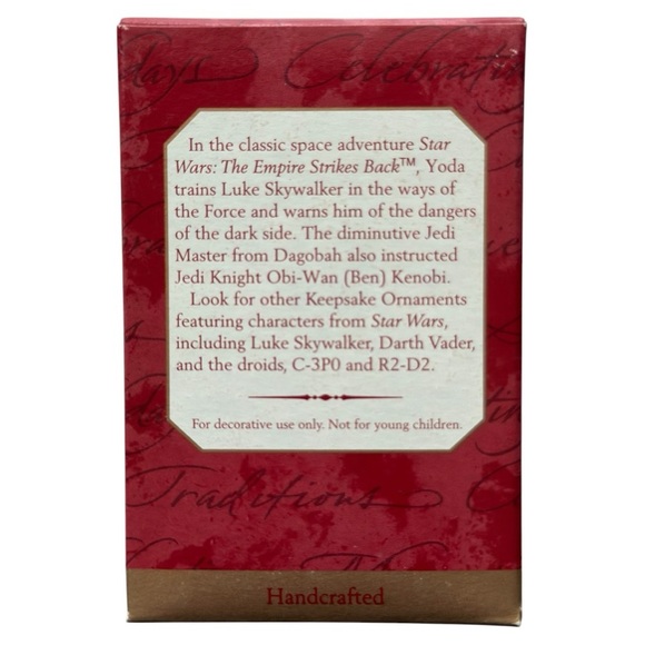 Yoda Star Wars Ornament – Hallmark Keepsake 1997 NEW - Picture 2 of 3